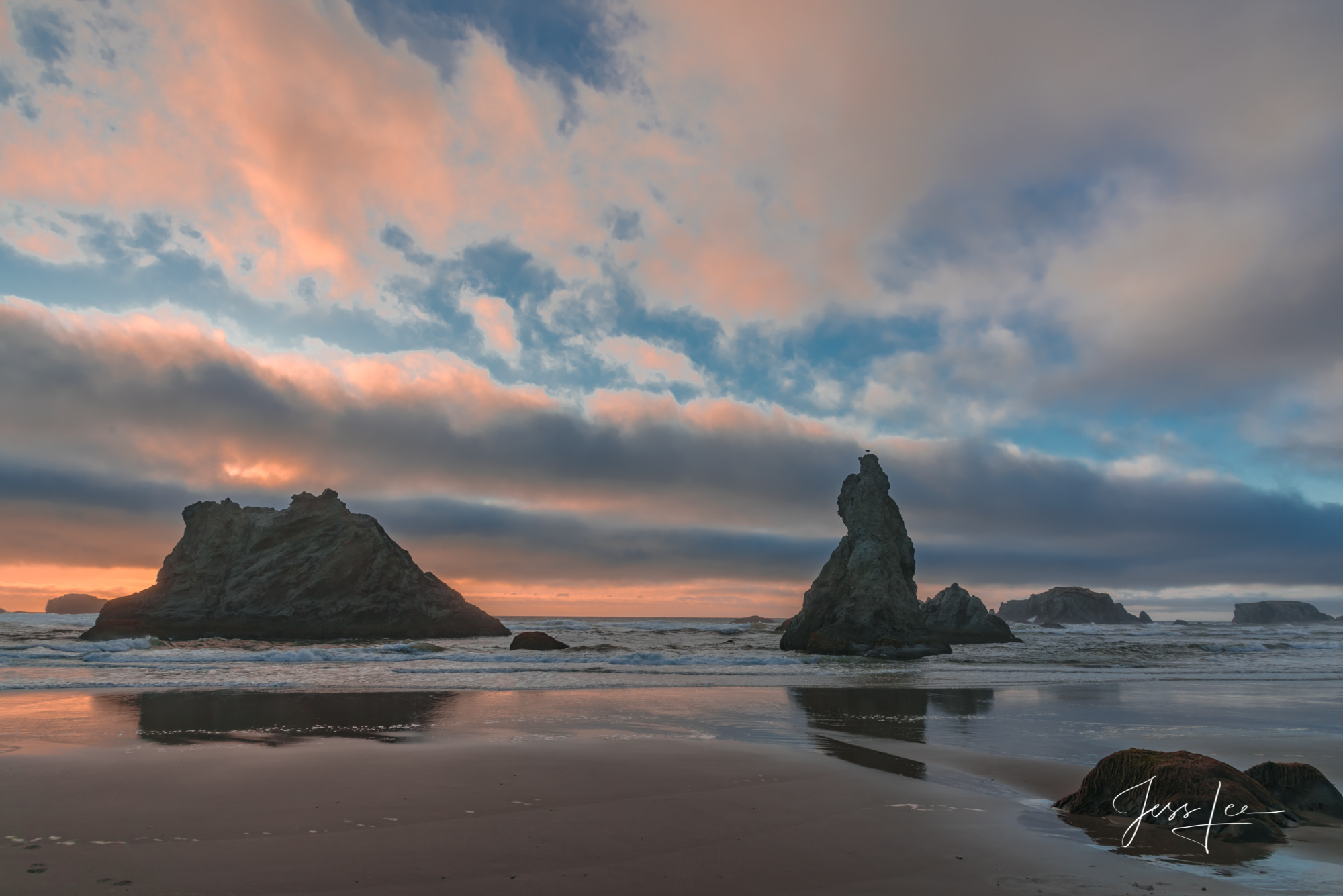 Lining up Fine Art Limited Edition Photography of coastal storm Oregon. Oregon Landscapes.This is part of the luxurious collection of...