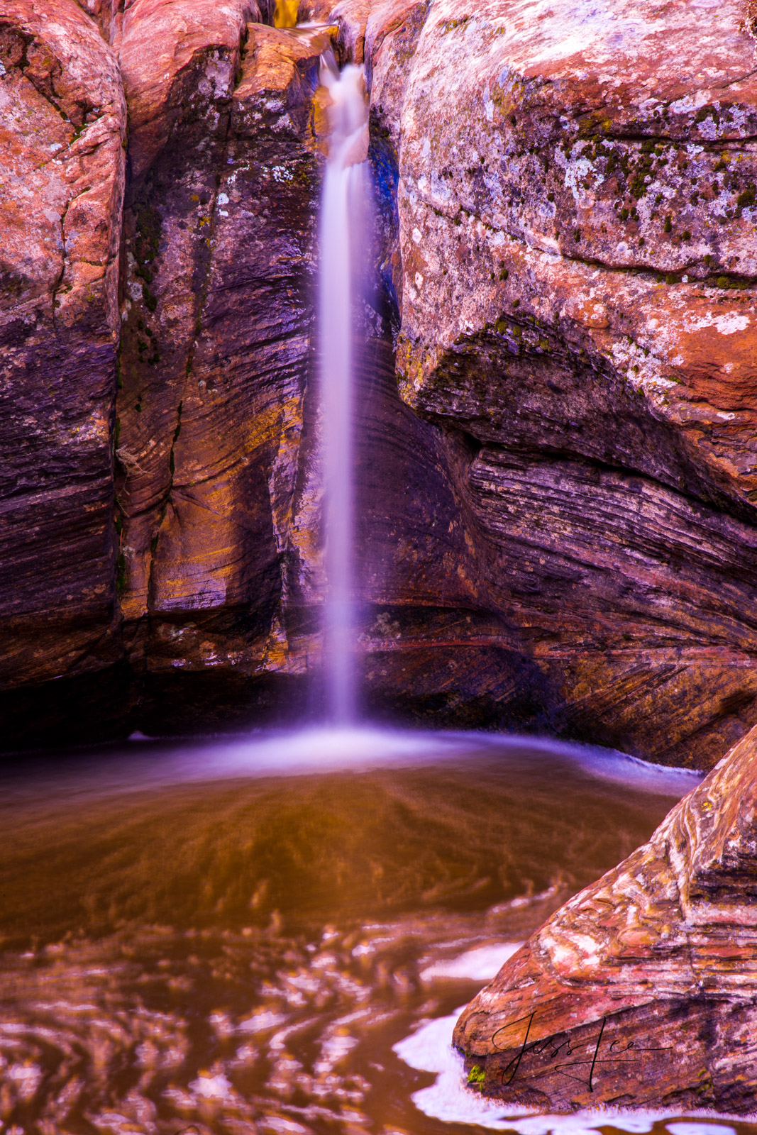 A Little Flow a Limited Edition of 50 Fine Art Prints A Little Waterfall : Capitol Reef, San Rafael Swell and the Waterpocket...