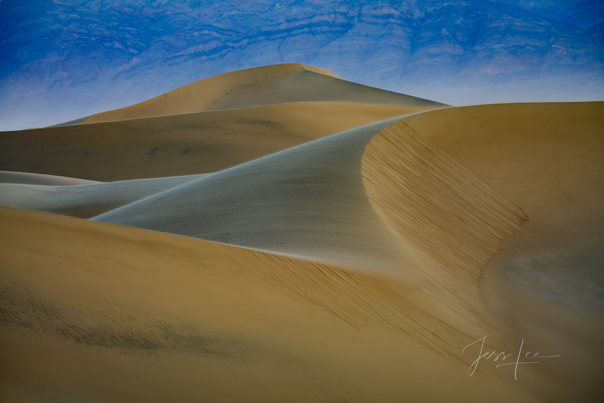 Death Valley Photography Print Picture of Death Valley Desert with full moon