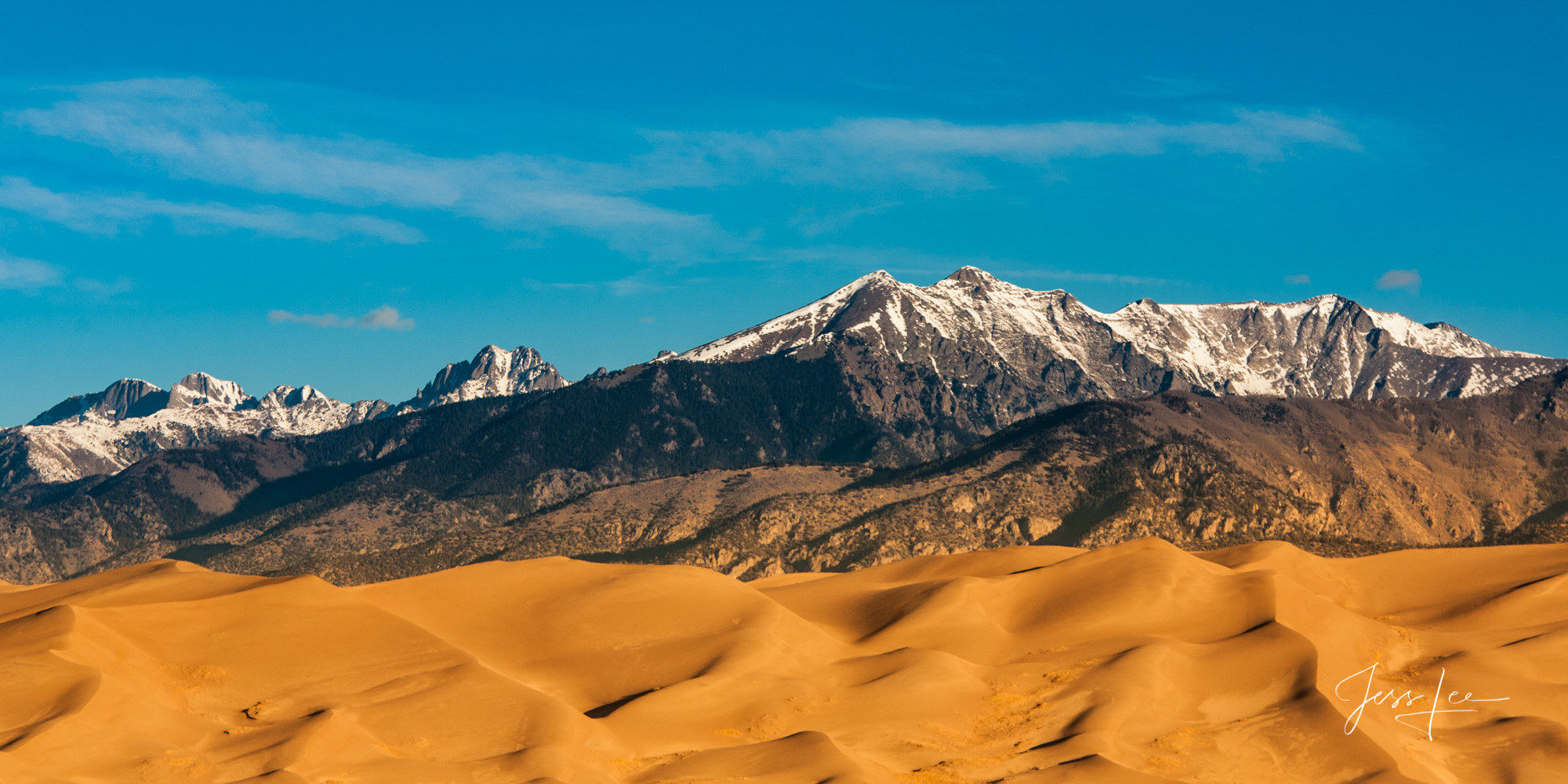 A Colorado Fall Color Print of the Great Sand Dunes. A limited Edition Fine Art print of 200 archival Museum Quality artworks...