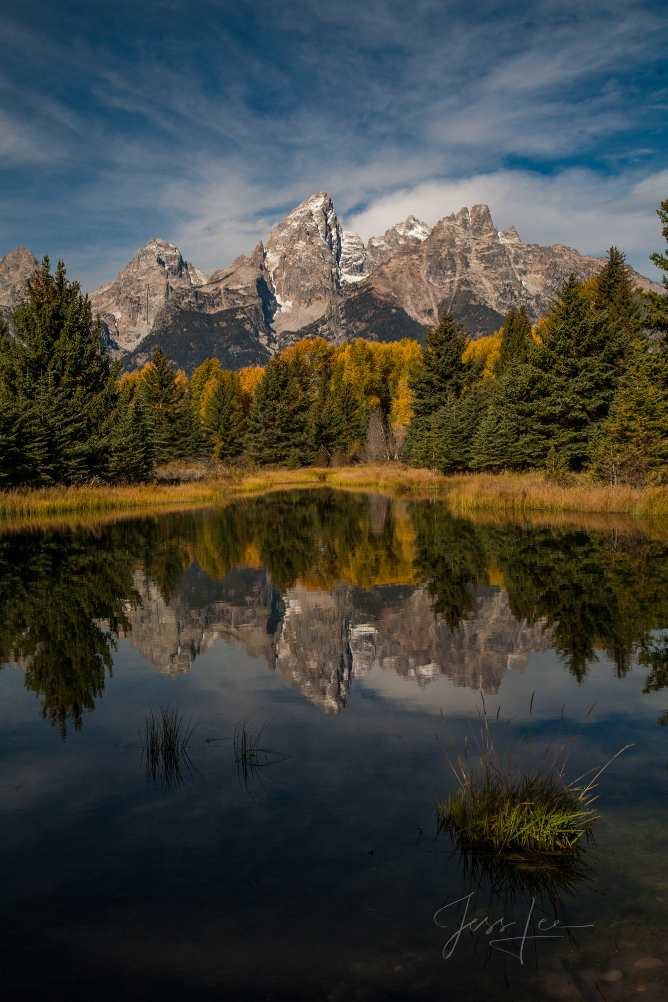 Limited Edition of 200 Grand Teton Fine Art Prints The majestic Grand Teton  Mountains reflecting in this beaver pond with a...