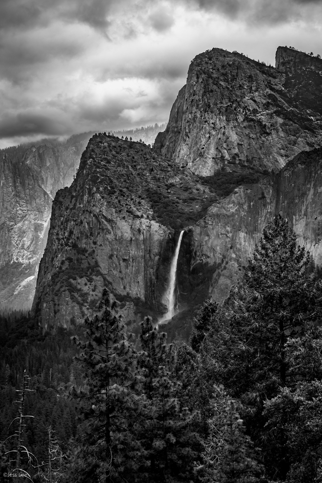 Fine Art Limited Edition Photography Print of Bridal  Vail Falls . California Landscape Print of Yosemite valley.This is part...