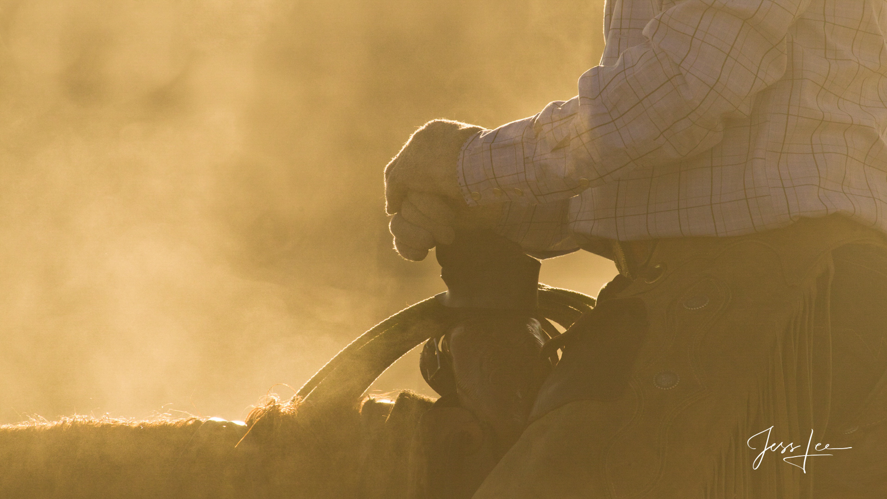 Morning break | Cowboys hands on steamy horse Fine Art Limited Edition Photography of Cowboys, Horses and life in the West. Colorado cowboy taking a break from the morning...