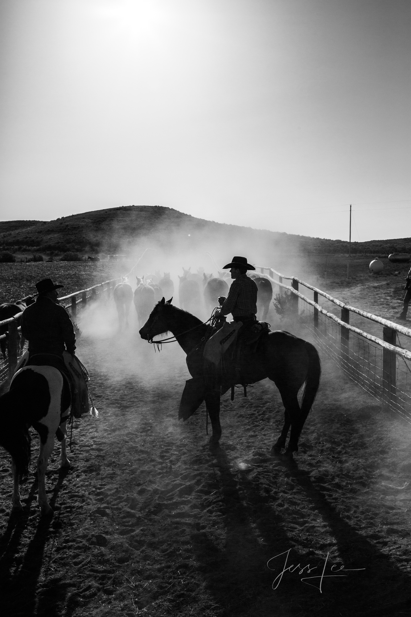 Fine Art Limited Edition Photo Prints of Cowboys, Horses, and life in the West. Cowboy pictures in black and white. This is...