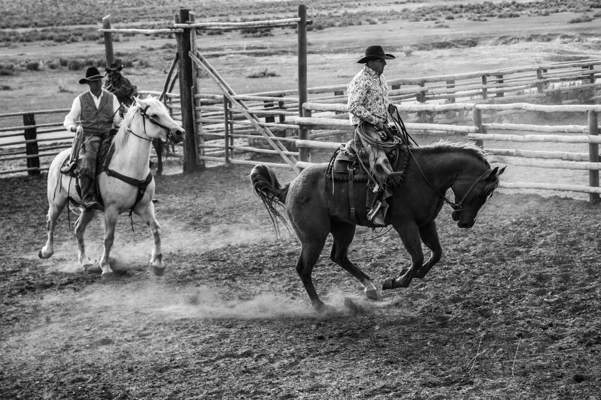 Cowboy Black and White Photo Print