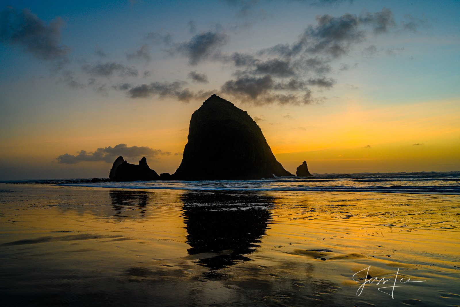 Evening on Haystack Rock