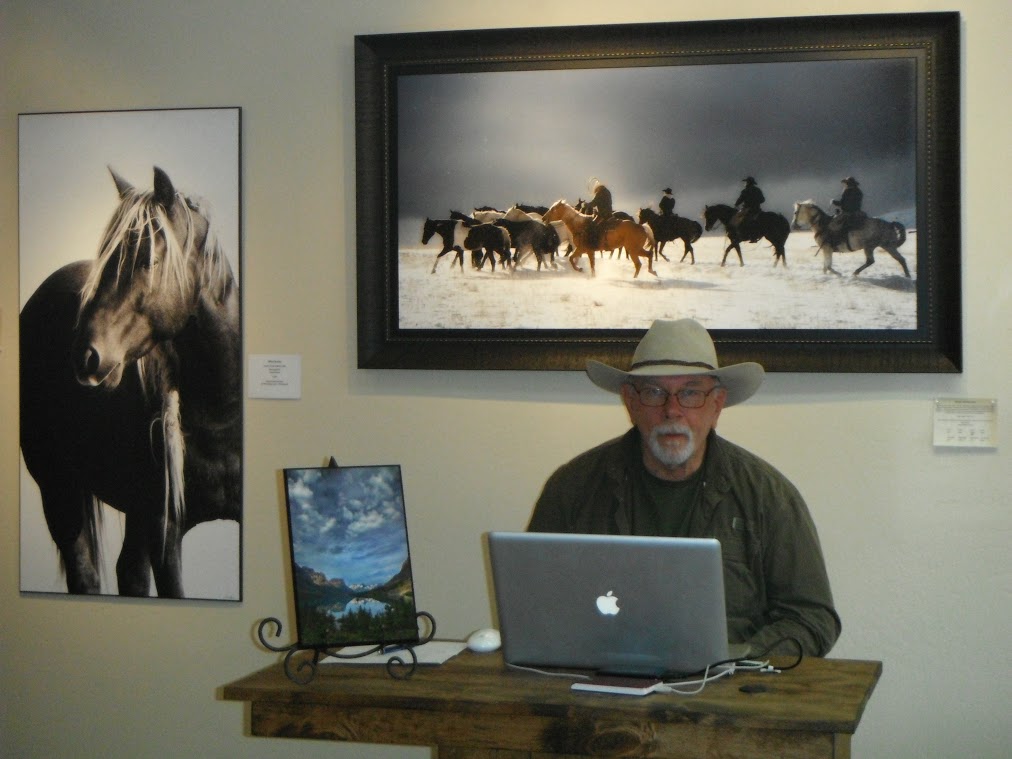 Jess at work in the Wickenburg Gallery