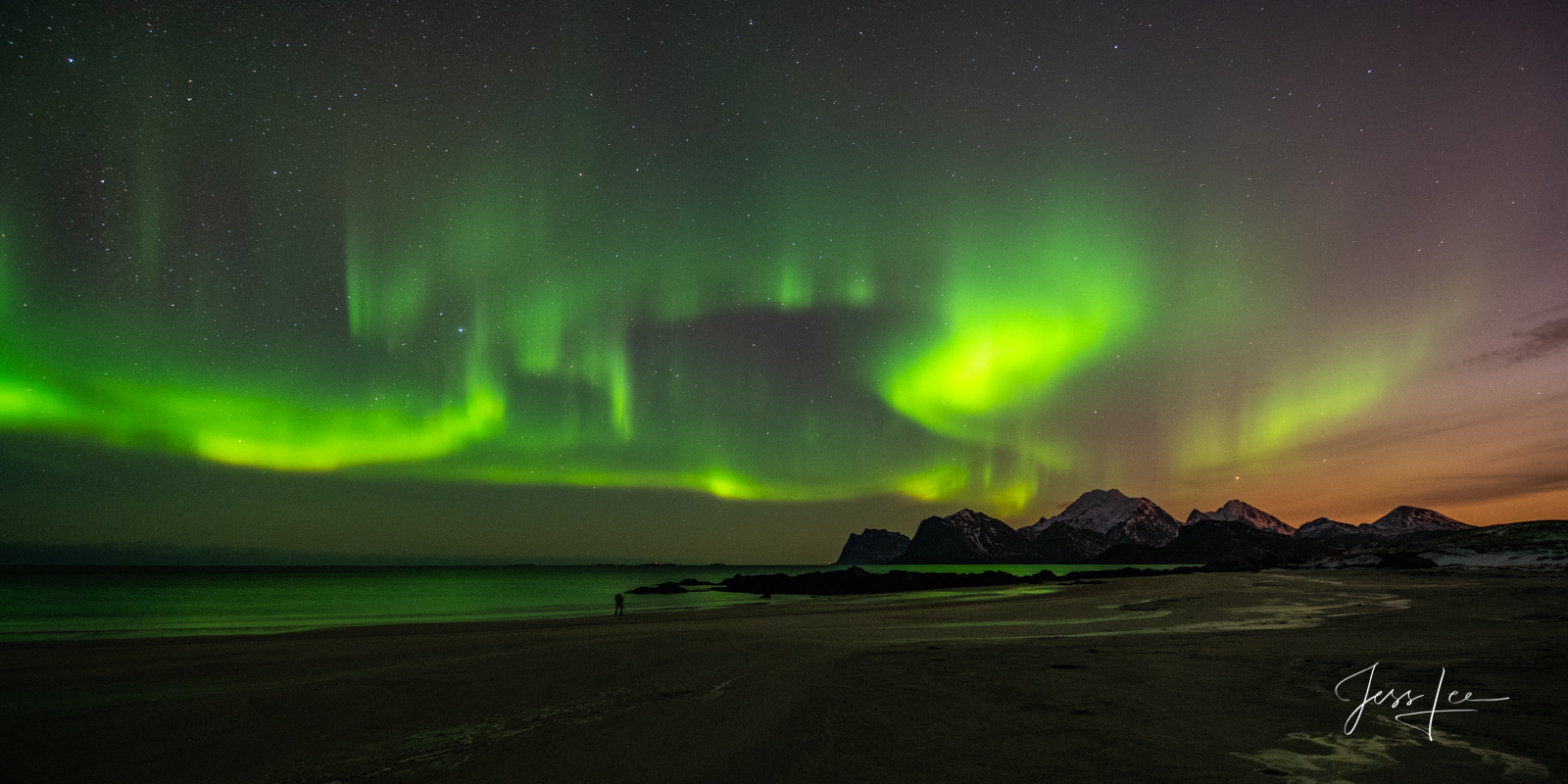 Norway Sea Northern Lights Limited Edition of 50 Exclusive high-resolution Museum Quality Fine Art Prints the Northern Norway Northern Lights. Photos copyright...