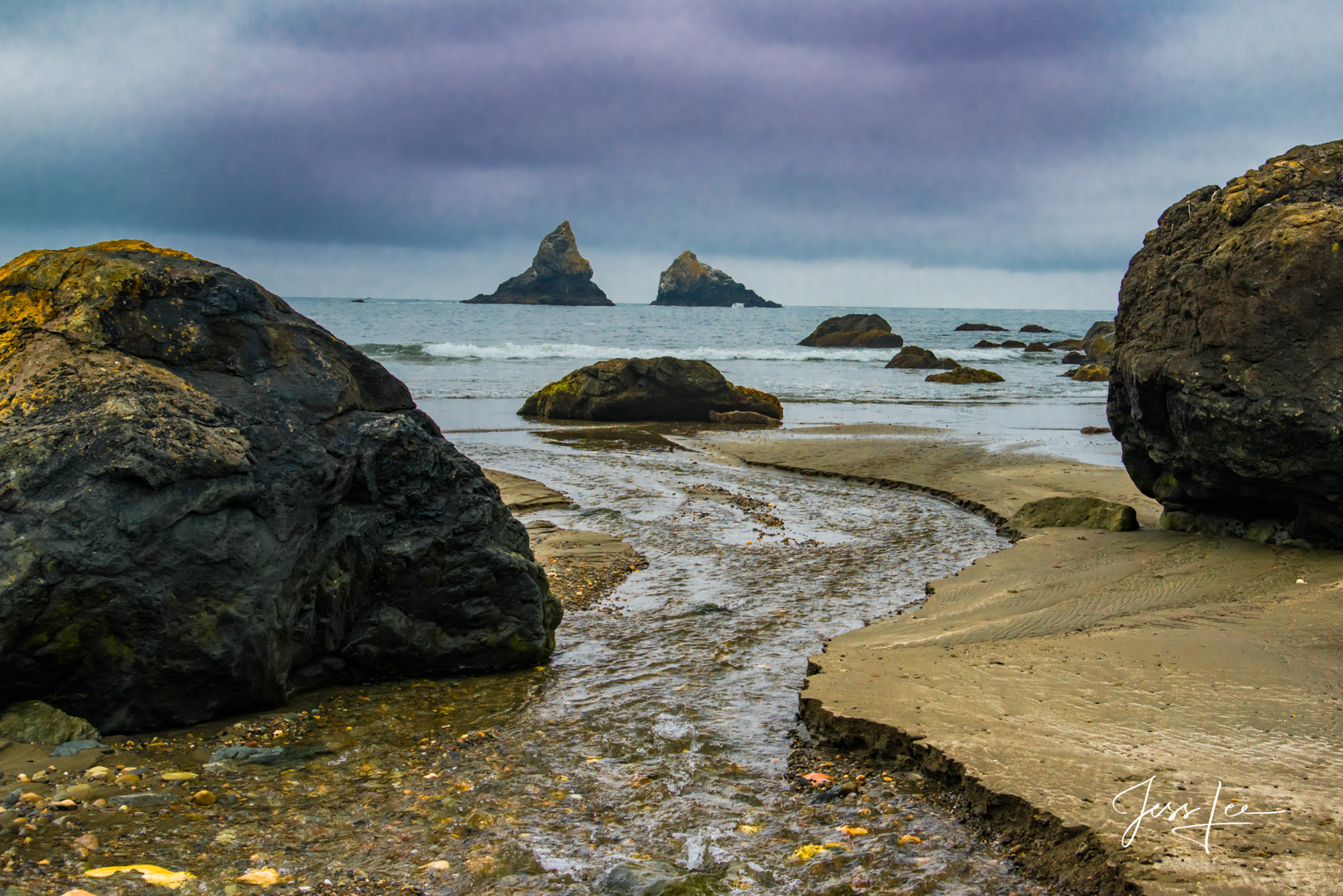 Filling the Pacific | Great Ambitions Limited Edition of 50 Exclusive high-resolution Museum Quality Fine Art Prints of this little stream reaching its destination...