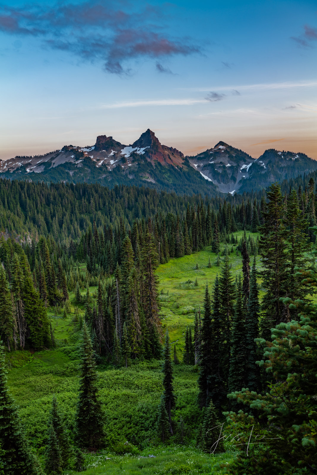Rainer Wild is a beautiful picture of the splendor of Mt. Rainier National Park. Flowered meadows by summer and colors of fall...