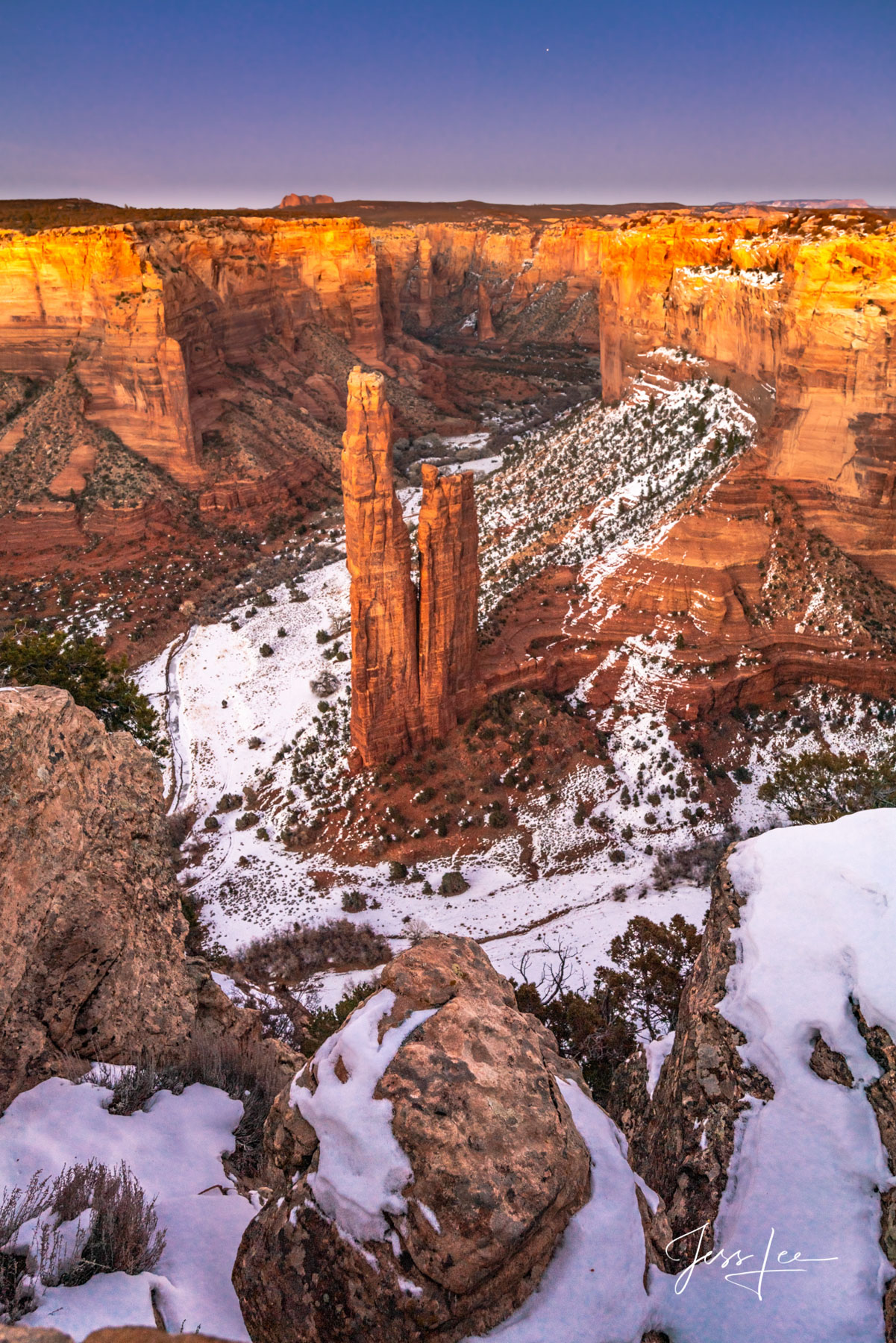 Spider Rock in Winter Spider Rock