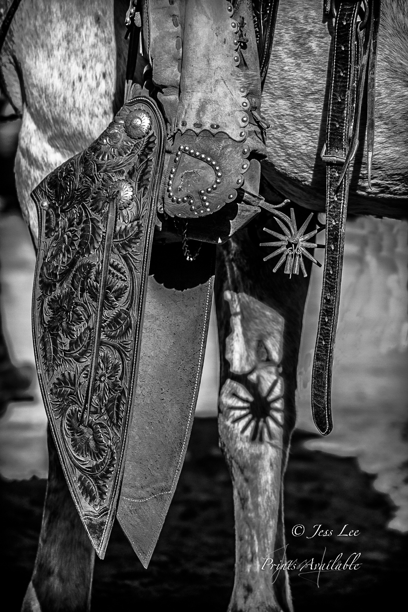 Fine Art Limited Edition Photo Prints of Cowboys, Horses, and life in the West. Taps and Spurs. Cowboy pictures in black and...