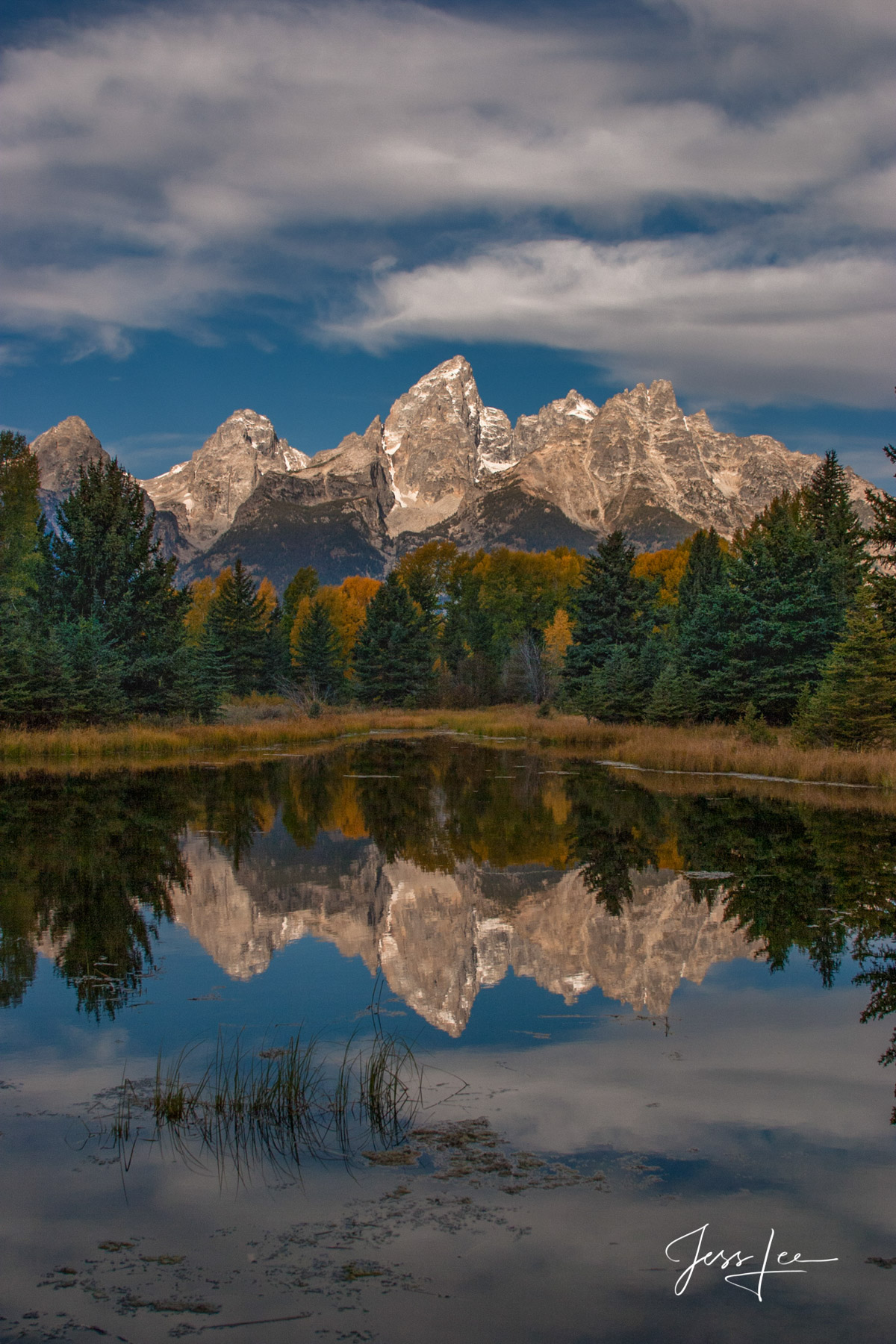Limited Edition of 50 Exclusive high-resolution Museum Quality Fine Art Prints of Vertical Teton Landscapes. Photos copyright...