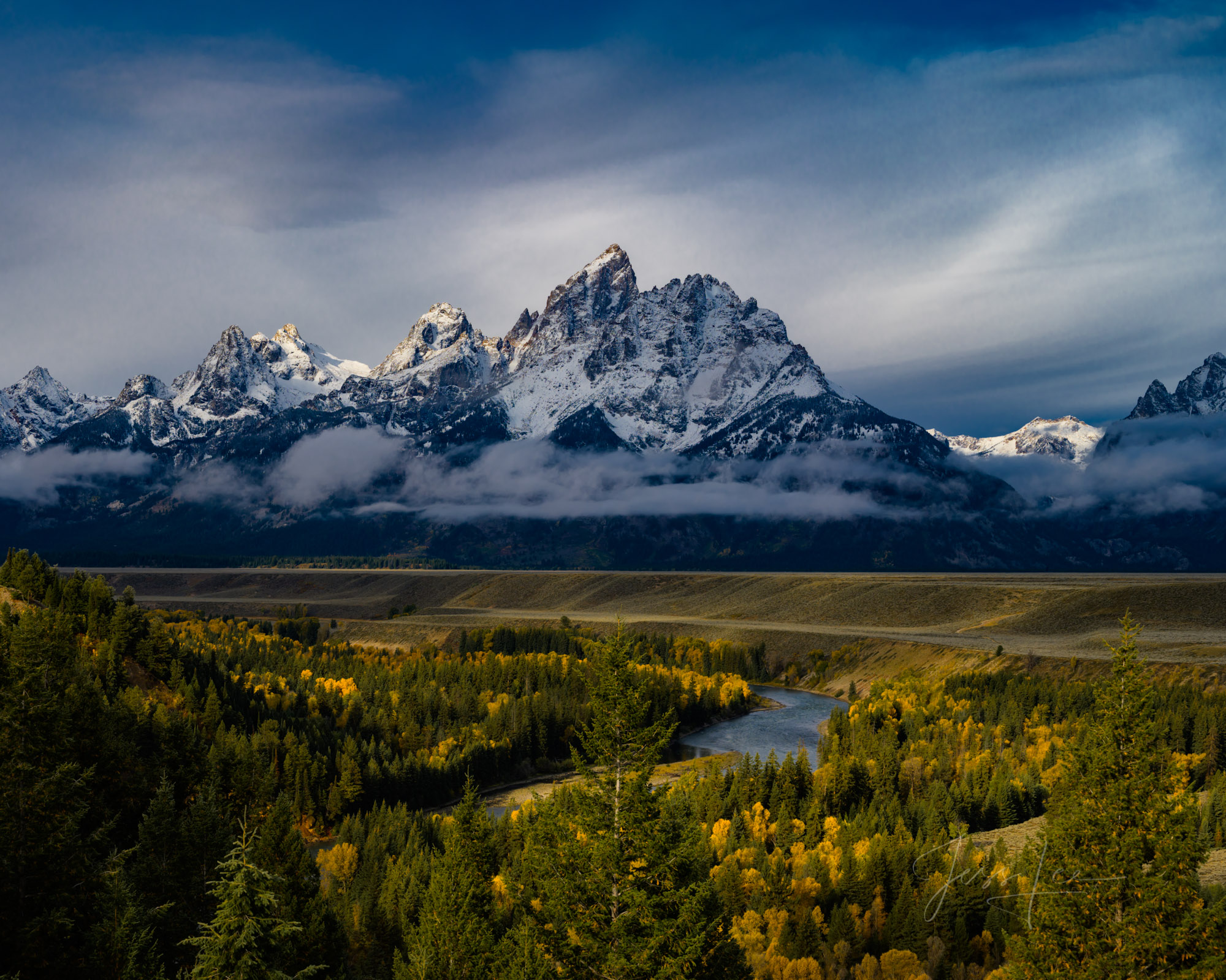 Teton Autumn breaking storm