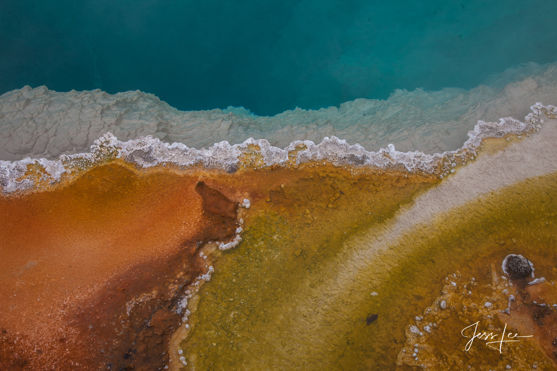 Limited Edition of 50 Exclusive high-resolution Museum Quality Fine Art Prints of Abstract Hot Springs Photography. Photos Copyright...