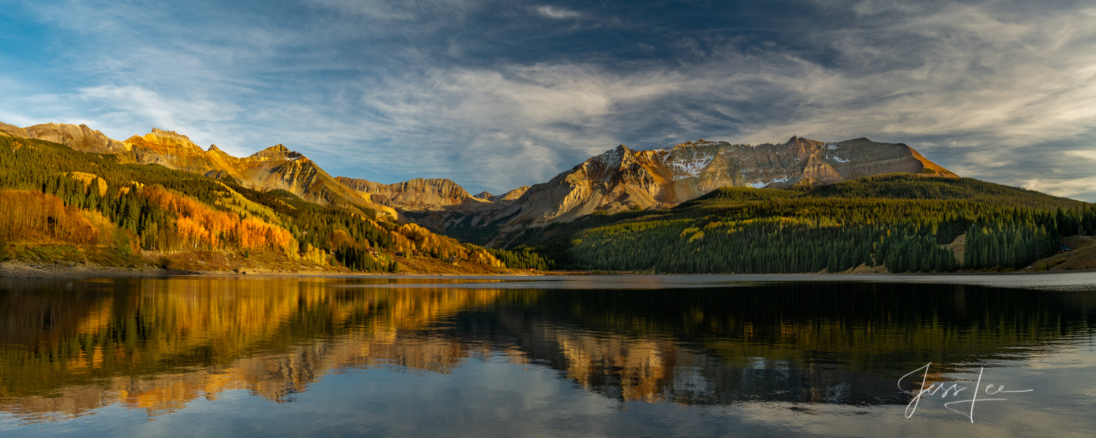 Trout Lake Fall Color Reflection Colorado Fall Color Photography Print of Trout Lake.