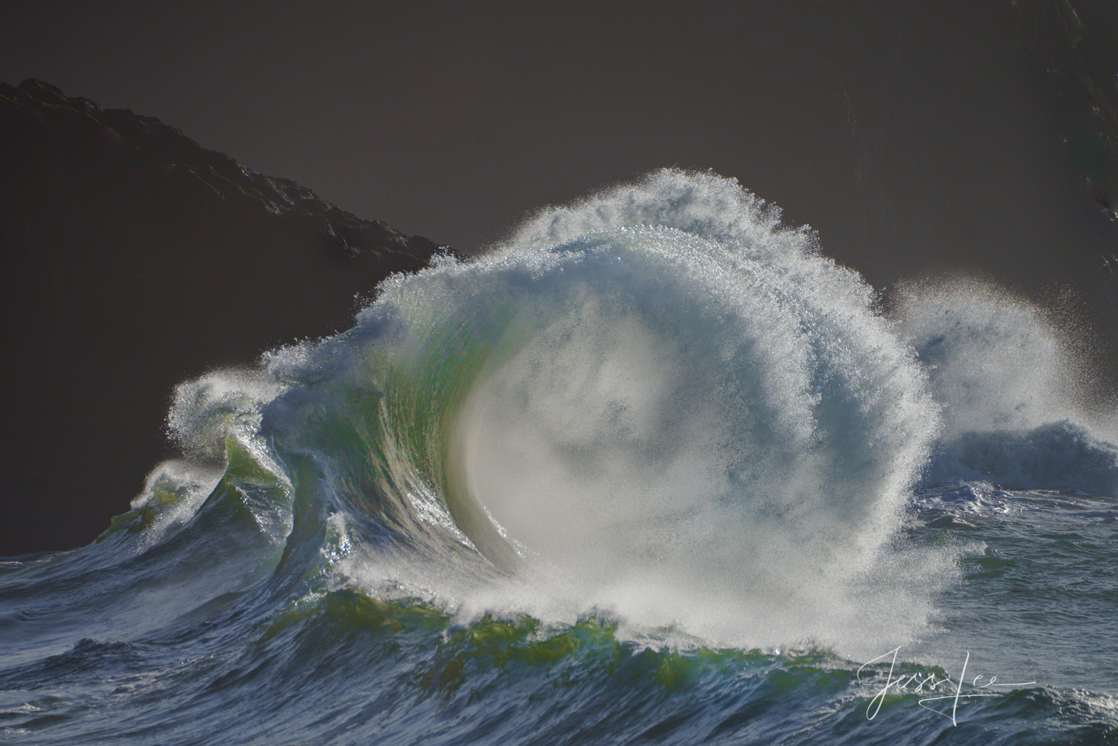 Reverse Twisted Wave Seascape Surf Photos from a Fine Art Limited Edition Gallery  of 100 prints.