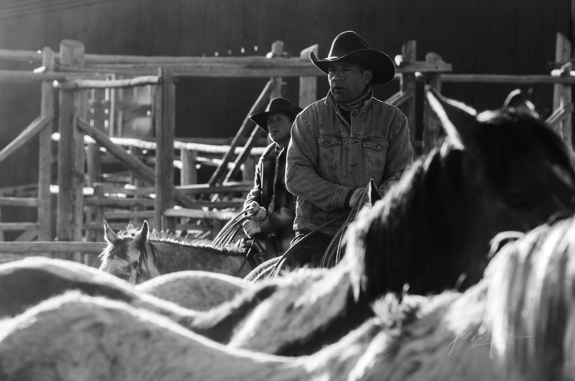 Fine Art Limited Edition Photo Prints of Cowboys, Horses, and life in the West. Cowboy pictures in black and white. This is...