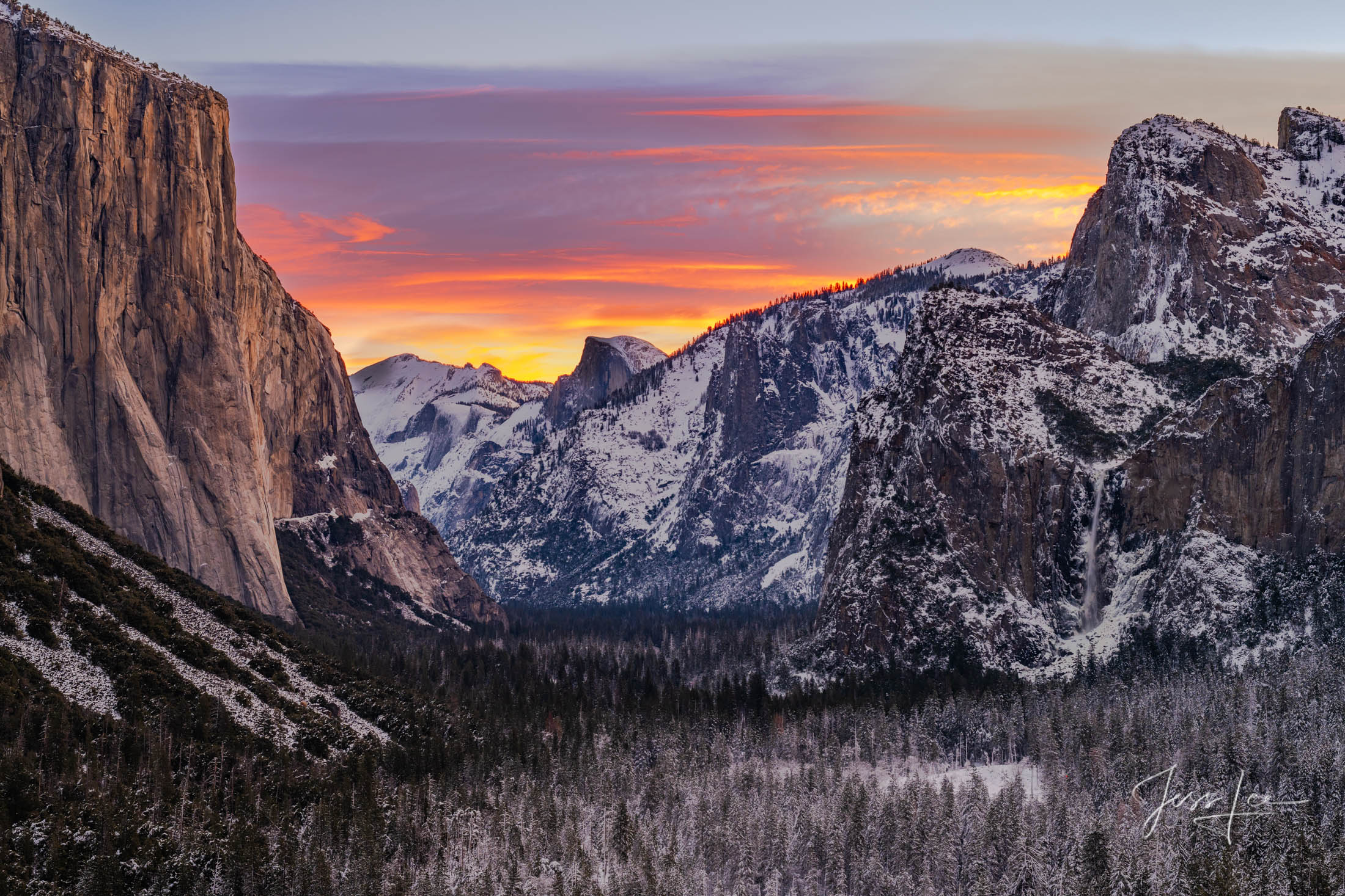 Yosemite Valley Morning in Winter