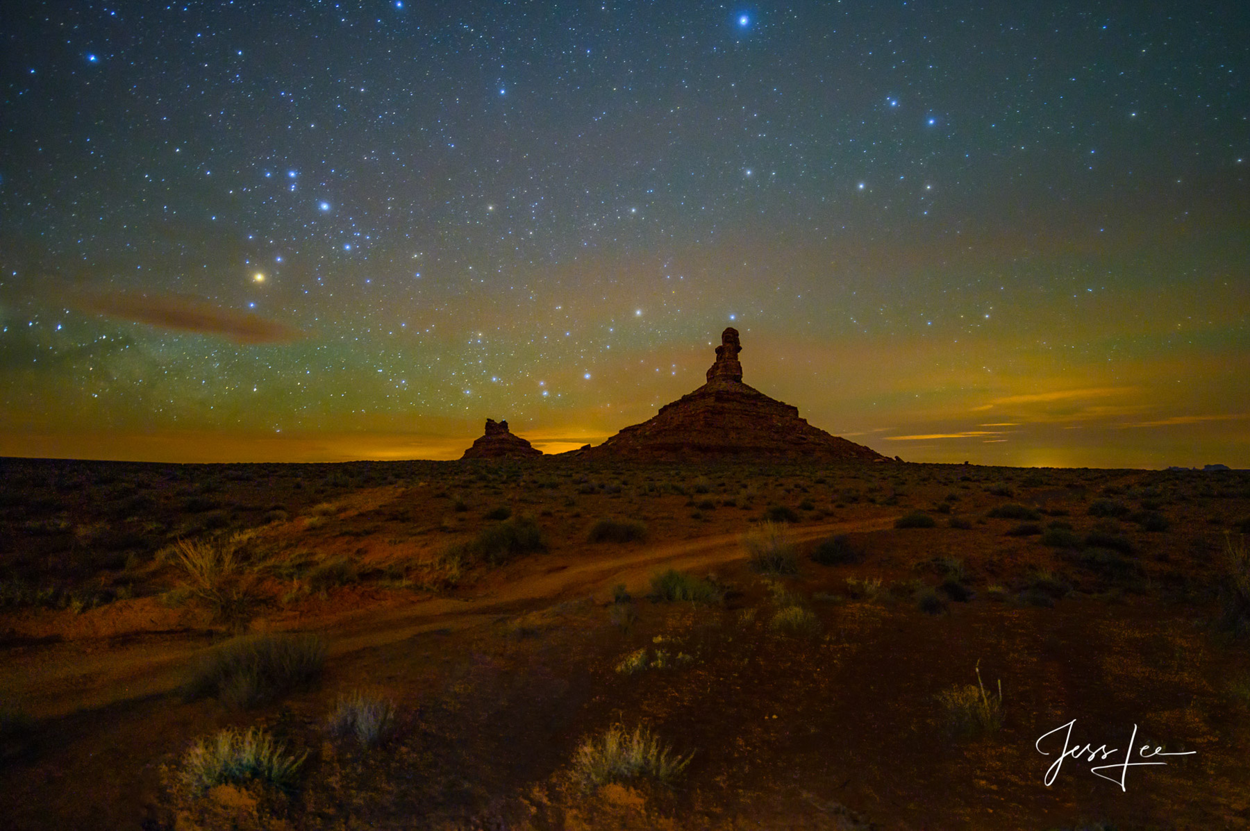 Valley of the Gods by Starlight