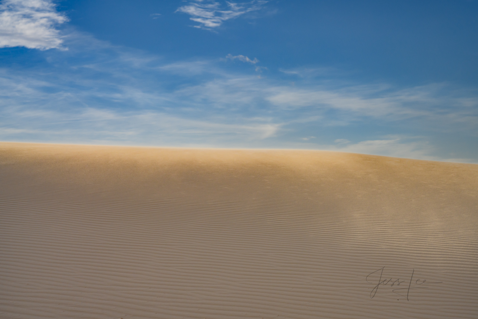 Tan Sand White Sands National Park Sand Dune Picture. Desert Photo Print